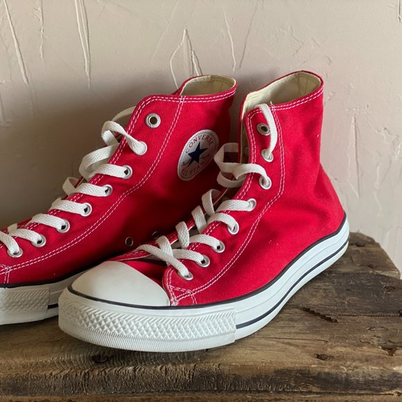 Red Converse All Star Hi-tops